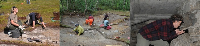 Arkeologer på utgraving