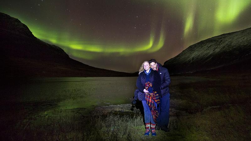 Larra Serreri Green and Juan Manuel Balsamo travelled from Buenos Aires to Tromsø to fulfil their dream of seeing the northern lights. They got a “dream” relationship. 