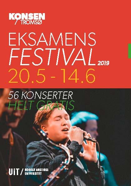 Plakat for Musikkonservatoriets Eksamensfestval