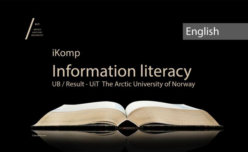 Banner image with Text "Information literacy".