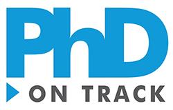 Banner image with text "PhD on Track".