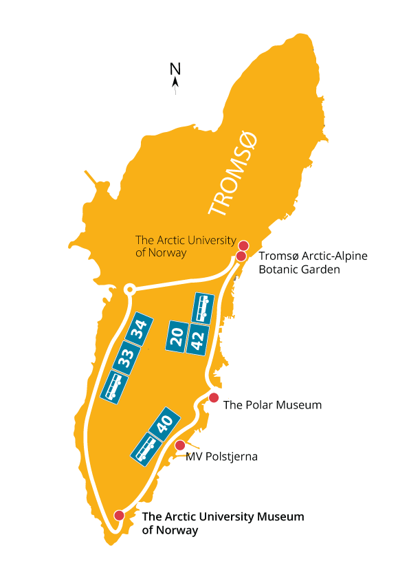 Kart over tromsøøya
