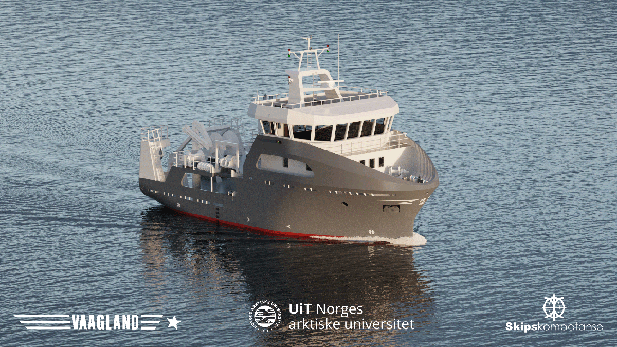 Det nye kystfartøyet skal brukes til forskning og undervisning i kystnære farvann. 