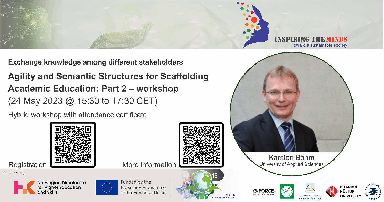 Illustrasjons-/bannerbilde for Agility and Semantic Structures for Scaffolding Academic Education: Part 2 &ndash; workshop