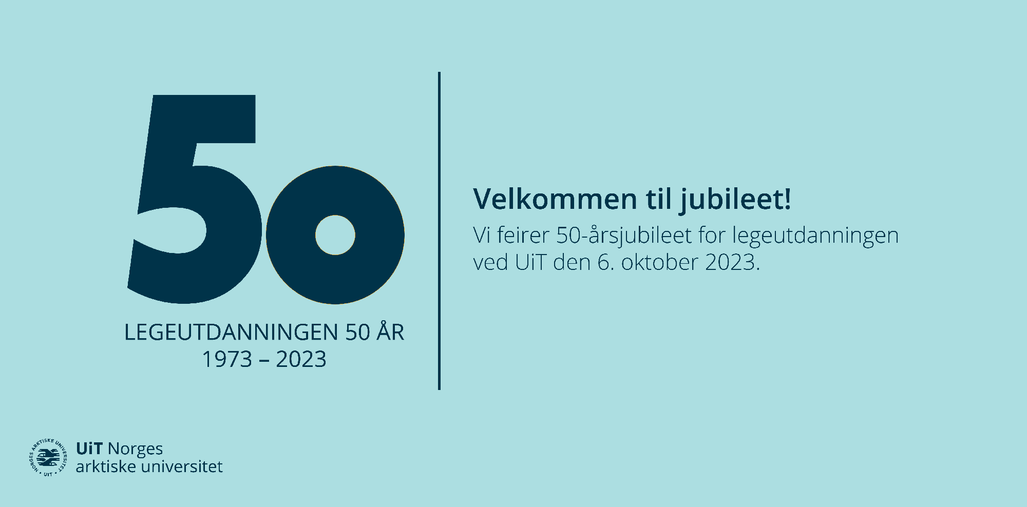 Illustrasjons-/bannerbilde for 50-&aring;rsjubileet for legeutdanningen