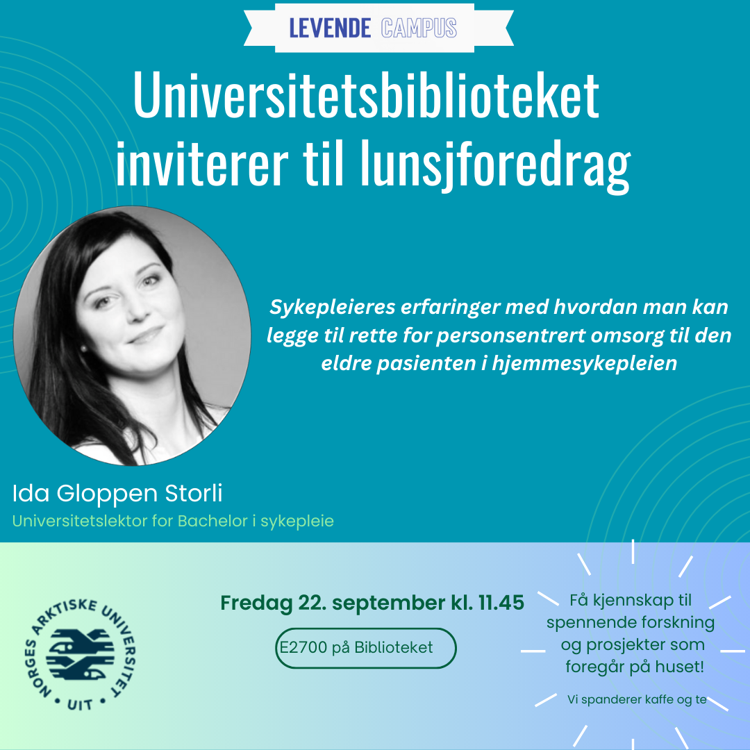 Illustrasjons-/bannerbilde for Lunsjforedrag med Ida Gloppen Storli
