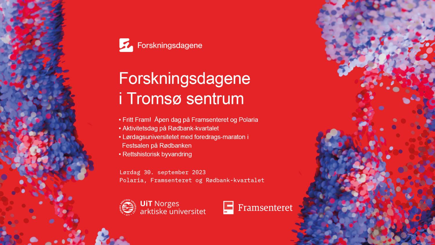 Illustrasjons-/bannerbilde for Forskningsdagene i Sentrum