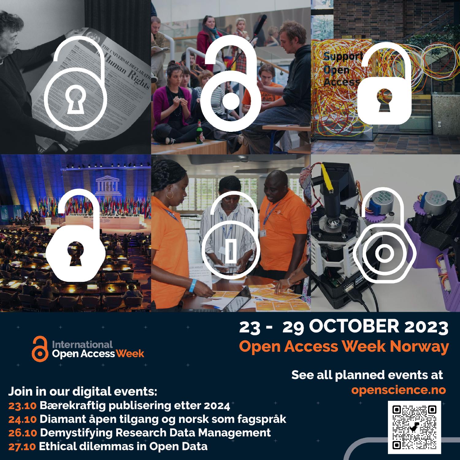 Illustrasjons-/bannerbilde for Open Access Week 2023