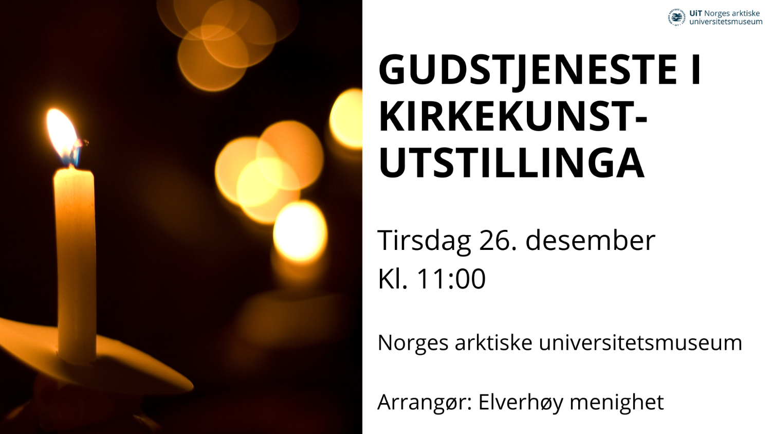 Illustrasjons-/bannerbilde for Gudstjeneste i kirkekunsten 2. juledag
