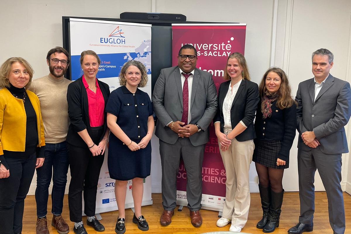 Many persons standing together