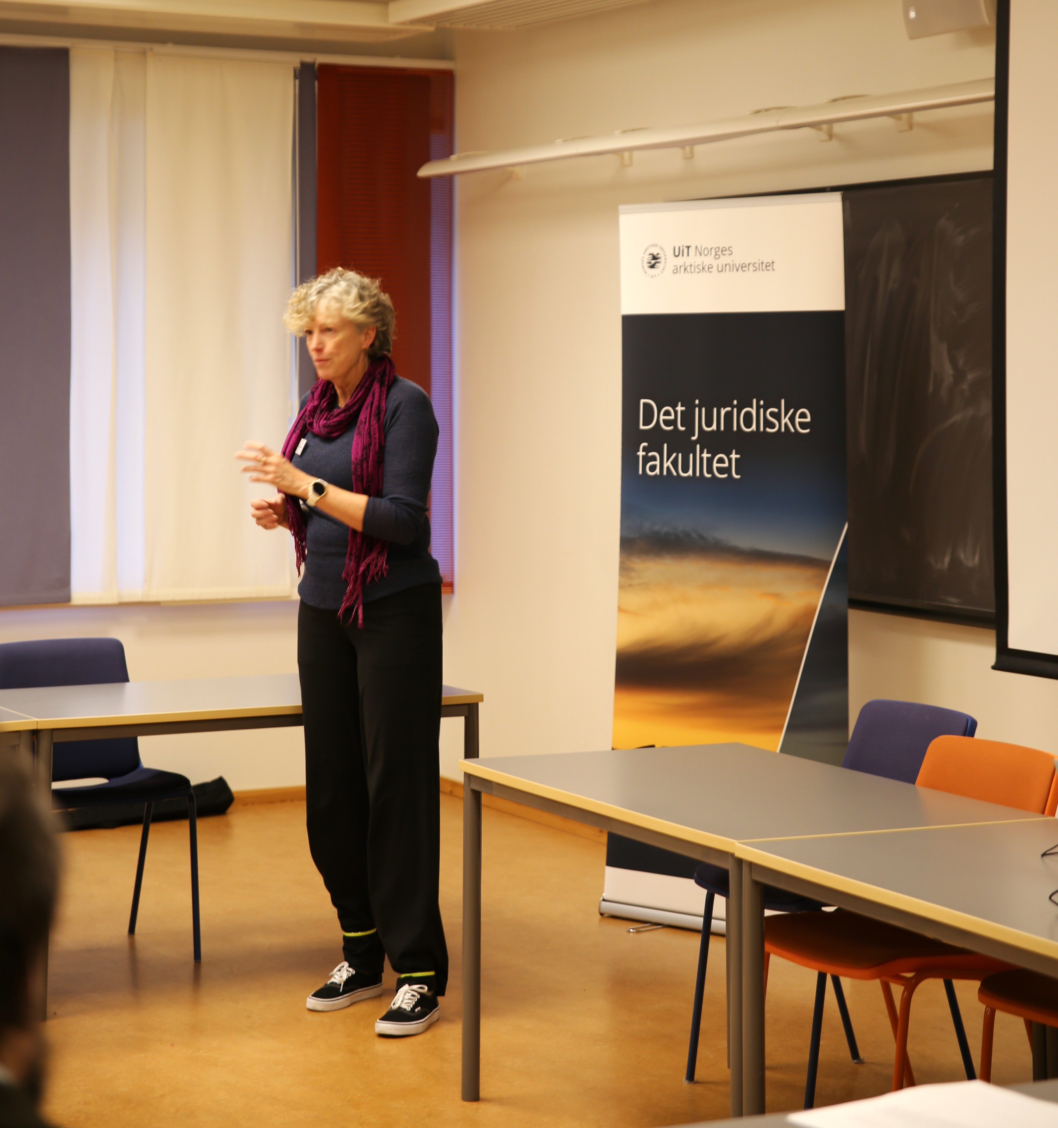 Professor Gunhild Hoogensen Gjørv is opening the workshop