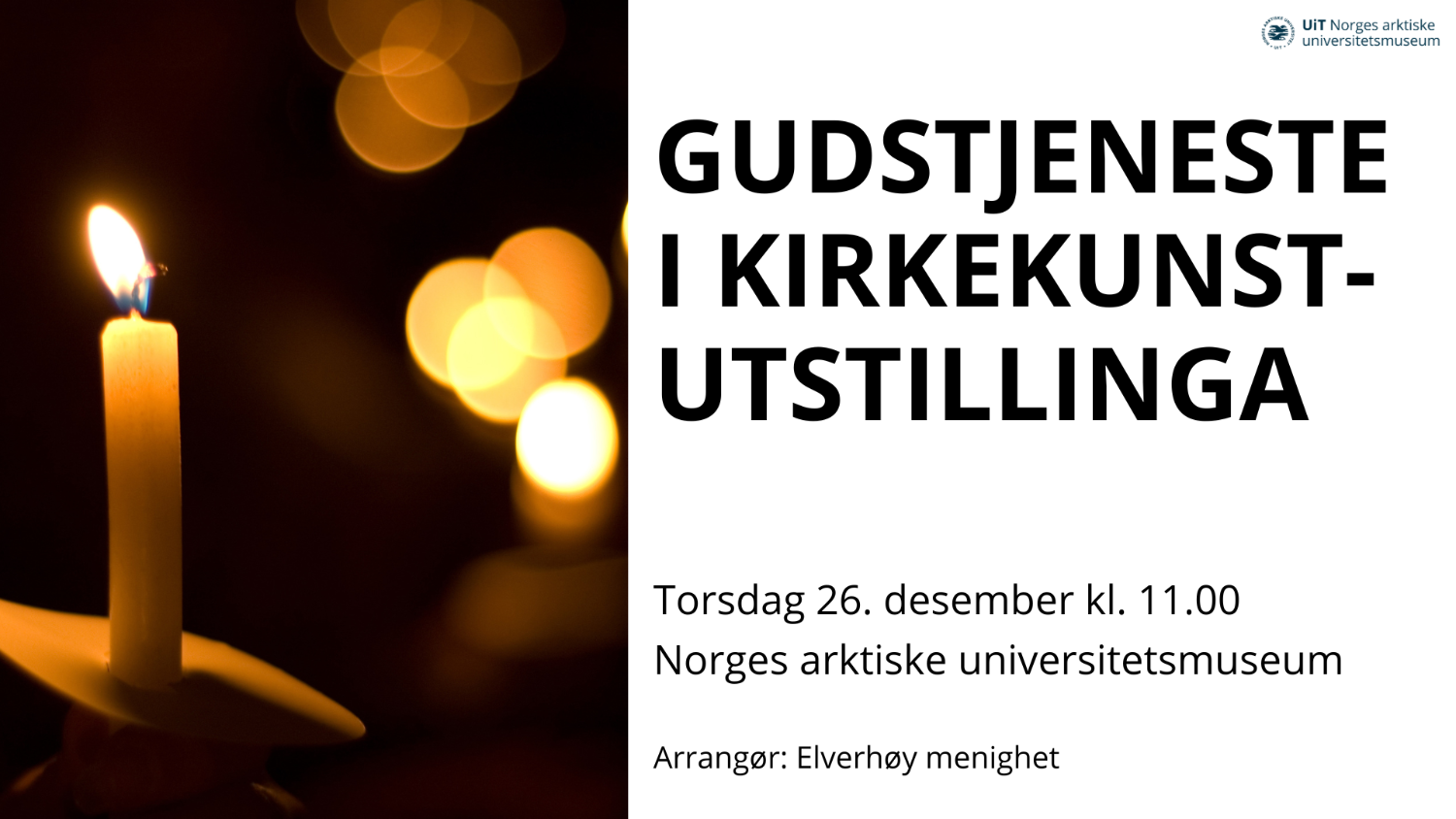 Illustrasjons-/bannerbilde for Gudstjeneste 2. juledag i kirkekunst-utstillinga  