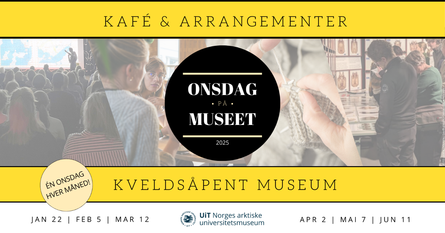 Illustrasjons-/bannerbilde for ONSDAG PÅ MUSEET | Kveldsåpent museum én onsdag i måneden fram til sommeren