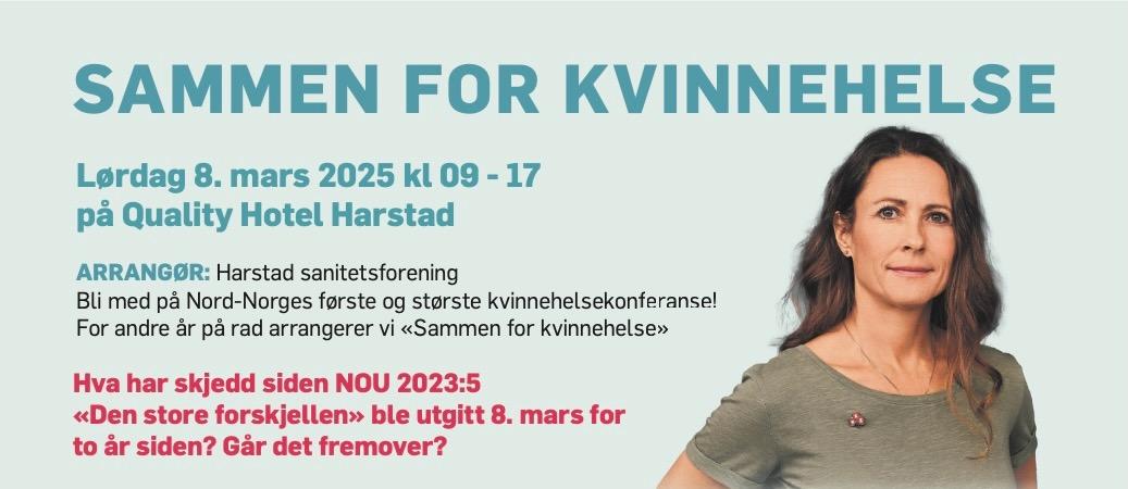 Illustrasjons-/bannerbilde for Kvinnehelsekonferansen 2025 -  SAMMEN FOR KVINNEHELSE