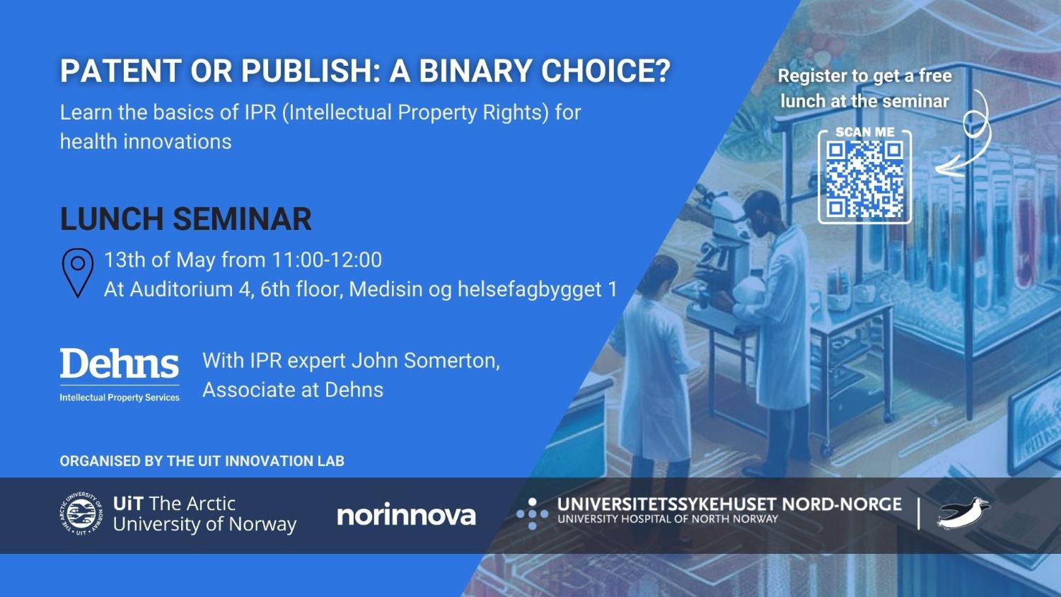 Illustrasjons-/bannerbilde for Patent or publish: a binary choice?