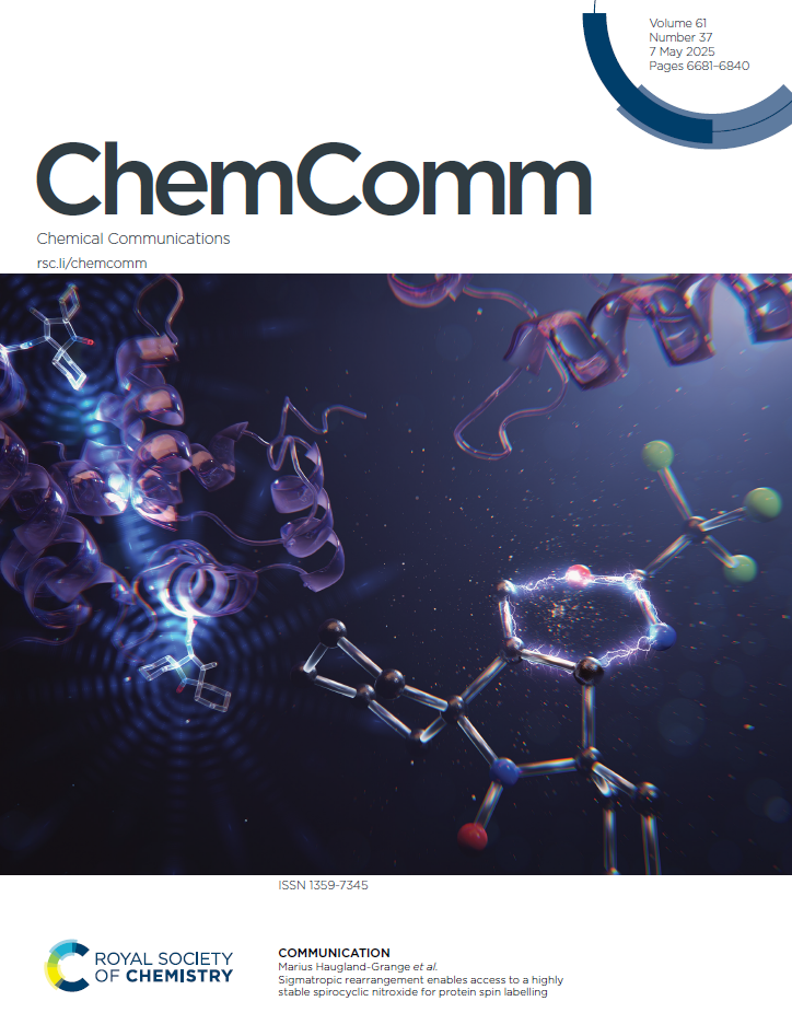 The front cover of the 7 May 2025 edition of Chemical Communications.
