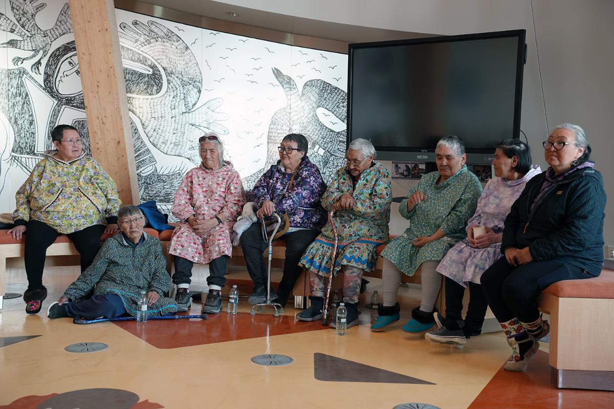 Some of the elders came to tell stories from their lives. 