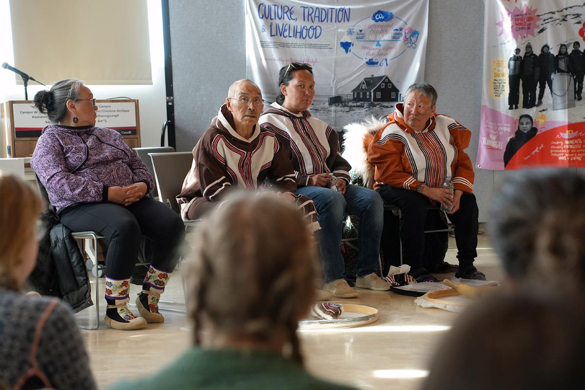 Julia Ogina (right) explained the meaning of the songs.