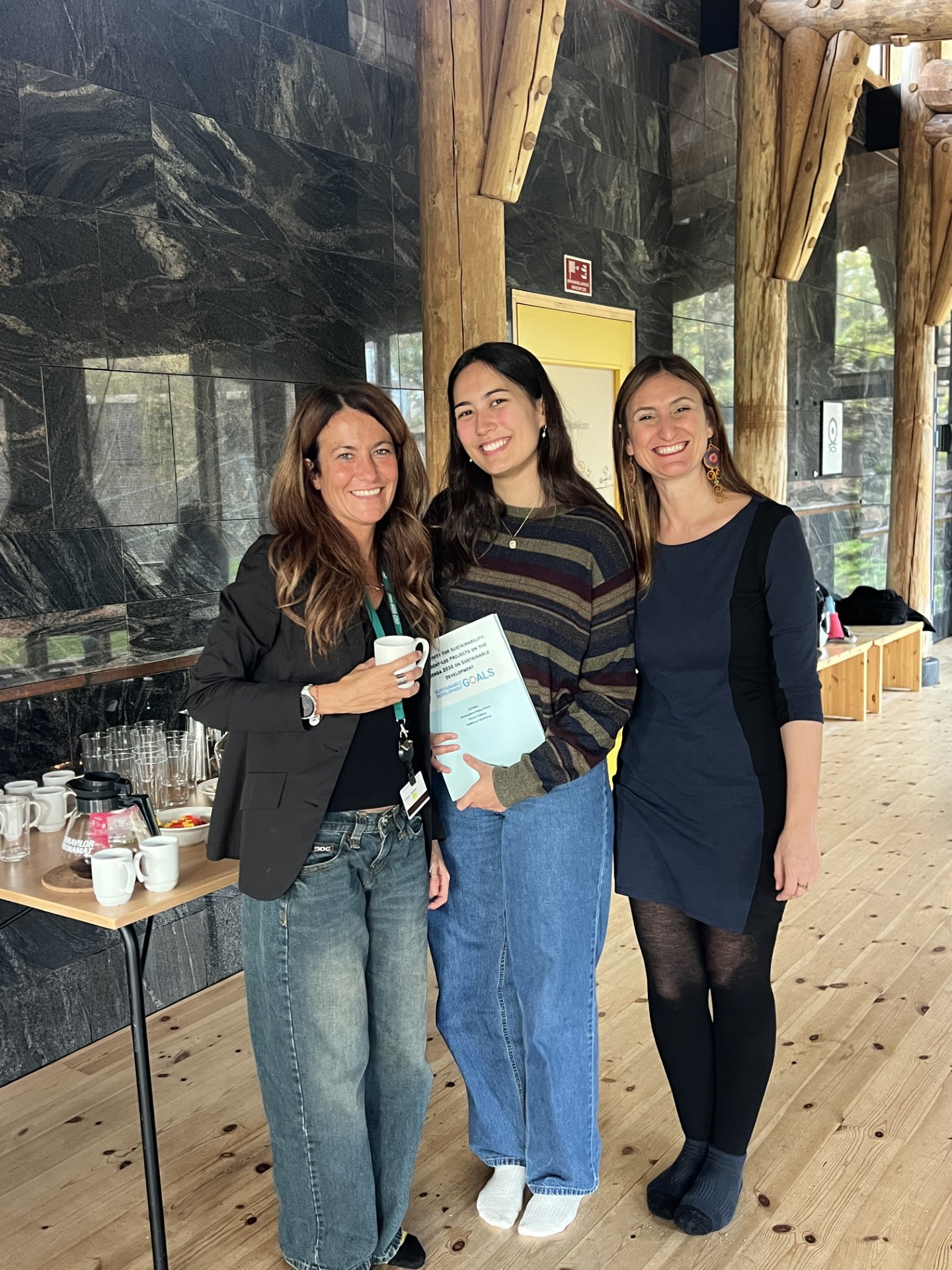 Three women in group photo