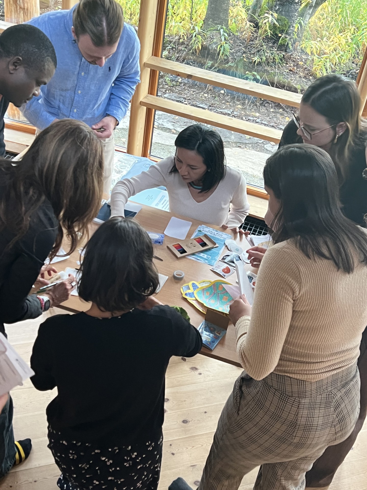 Group of people working together