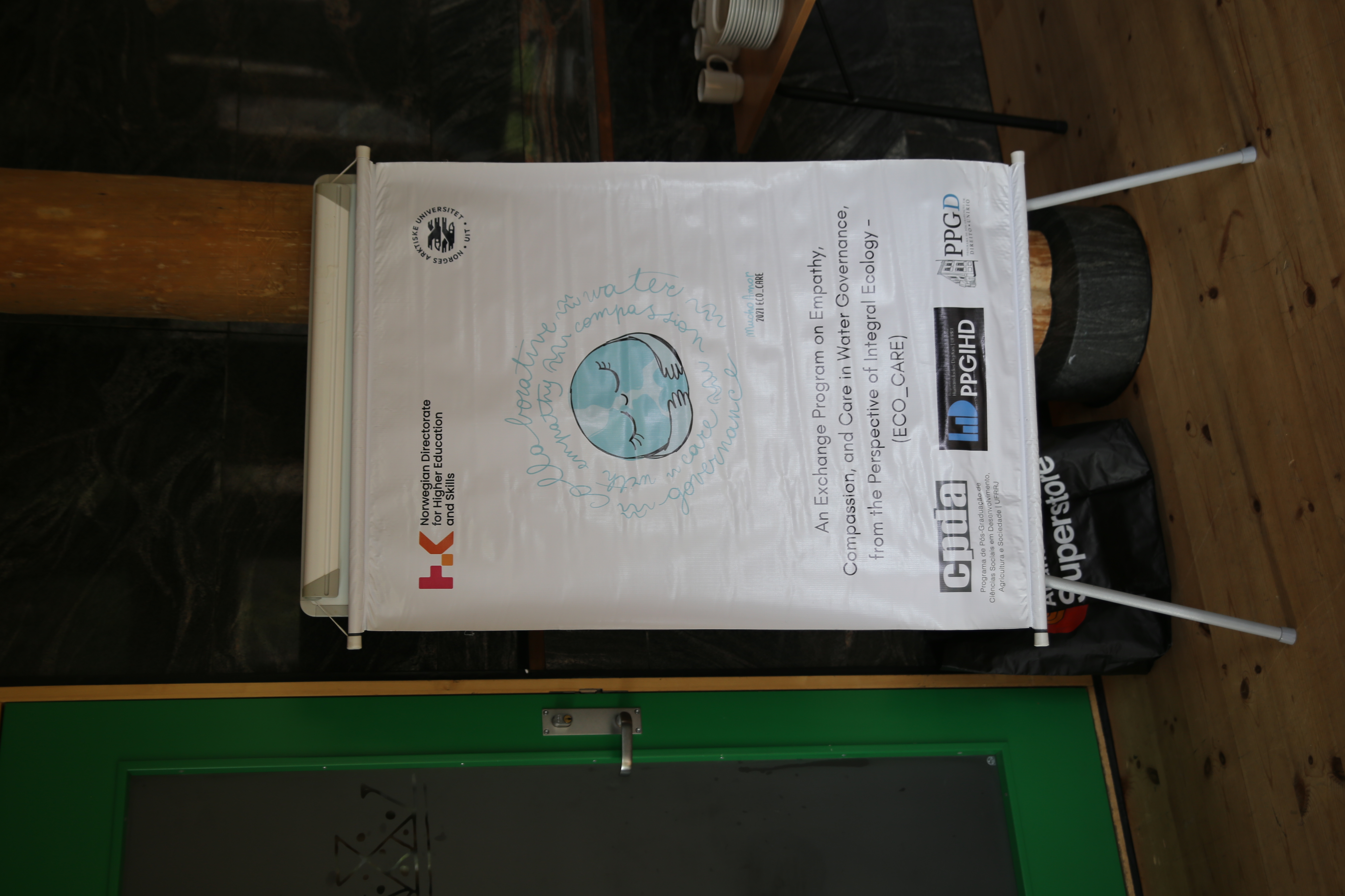 table containing points and ecocare poster