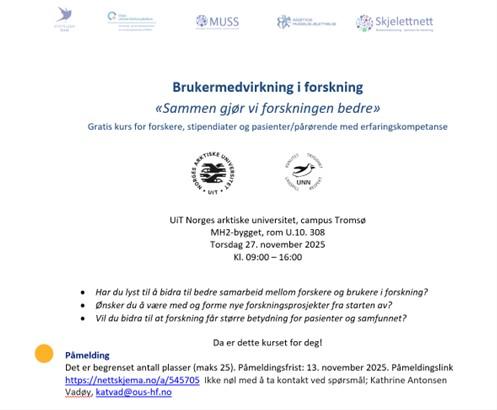 Illustrasjonsbilde for Brukermedvirkning i forskning «Sammen gjør vi forskningen bedre» - påmeldingsfrist 13. november