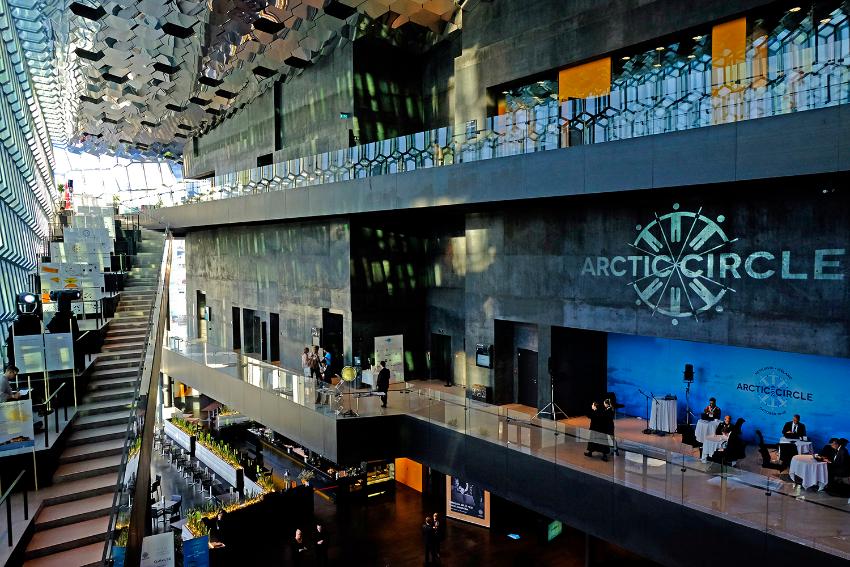 A view from the inside of a concert hall.