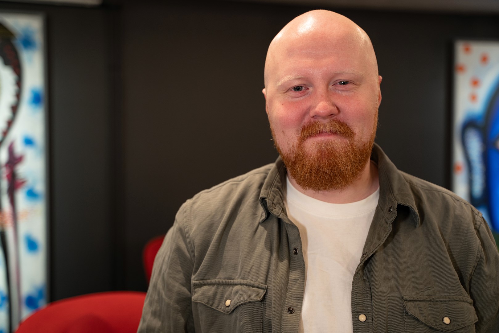 Portrettbilde av mannlig student. 