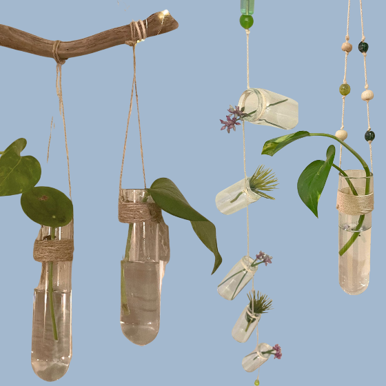 Illustrasjonsbilde for KREATIVT VERKSTED | Stiklinghengere av gamle prøveglass // Cutting hangers from old specimen jars