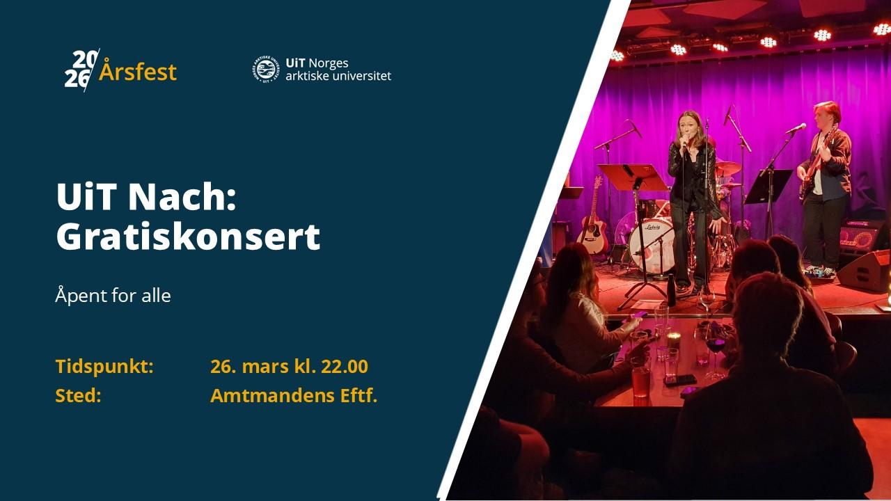 Illustrasjons-/bannerbilde for UiT Nach: Konsert på Amtmandens eftf.