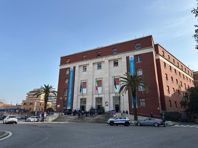 brick building, square shaped