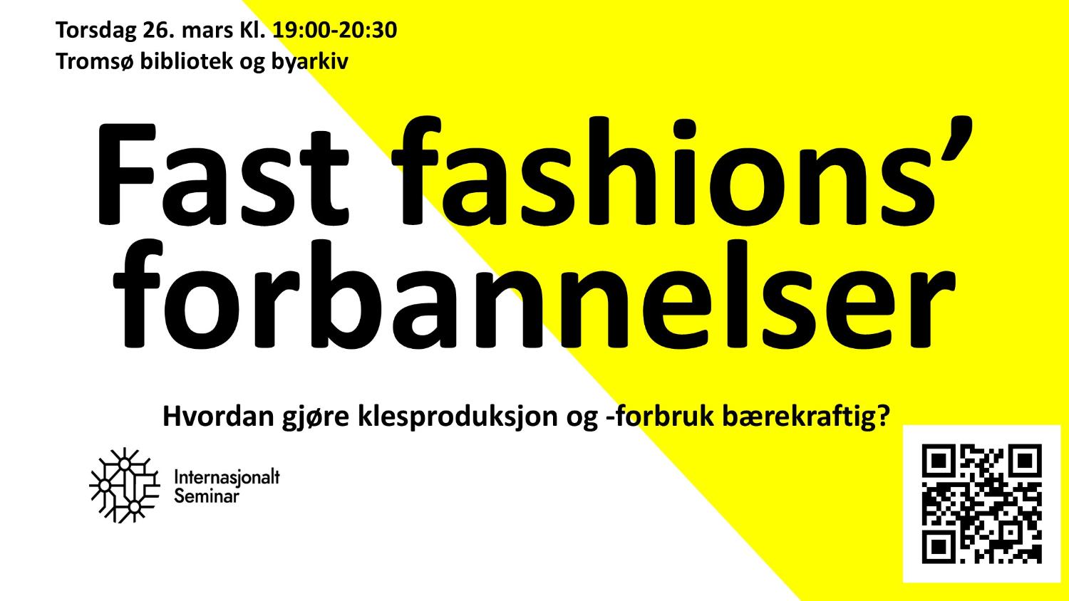 Illustrasjons-/bannerbilde for Debattm&oslash;te om motebransjen og b&aelig;rekraft / Debate on the fashion industry and sustainability