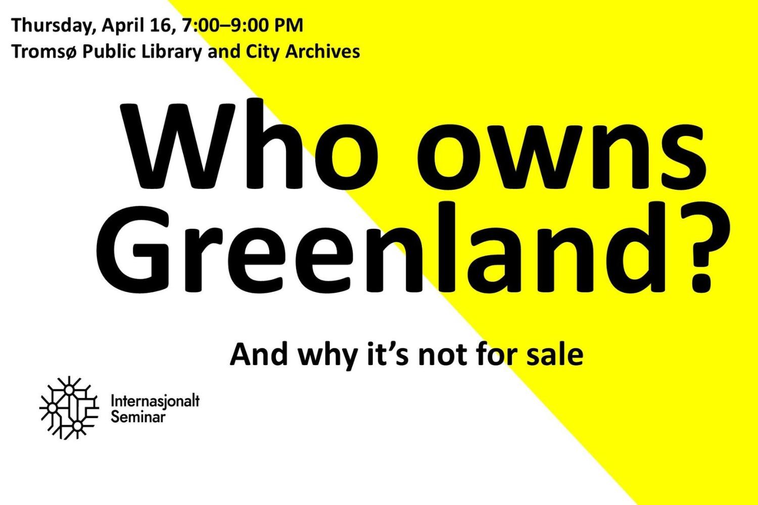 Illustrasjons-/bannerbilde for Debattmøte om Grønlands fremtid / Debate on the future of Greenland