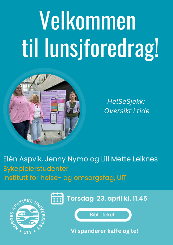 Illustrasjonsbilde for Lunsjforedrag: HelSeSjekk - Oversikt i tide