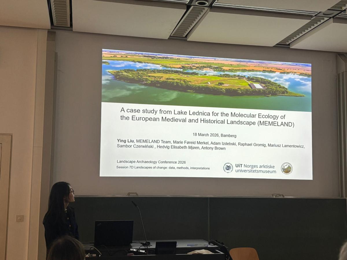 Dr. Ying Liu presenting her research findings.