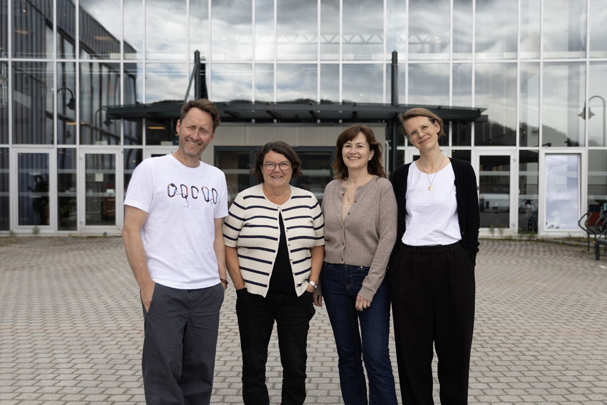 Christian Reimers, Elsa Solstad, Grete Hagebakken og Juliane Engsig kopi.jpg Fire personer som kikker i kamera