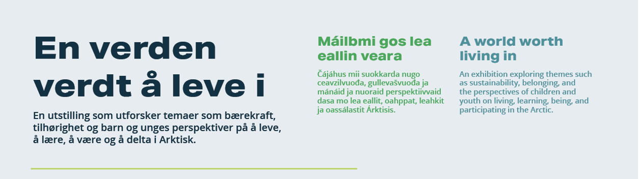 Illustrasjons-/bannerbilde for Utstillingsåpning: En verden verdt å leve i