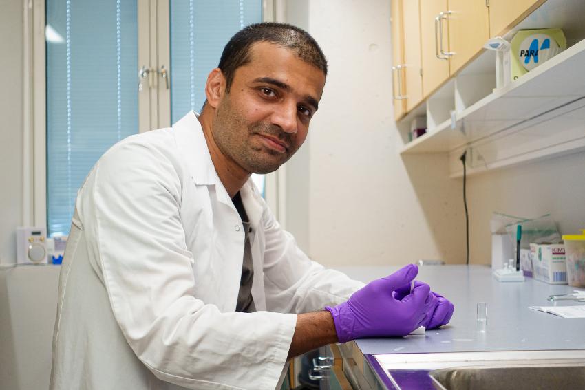 Scientist working in a lab