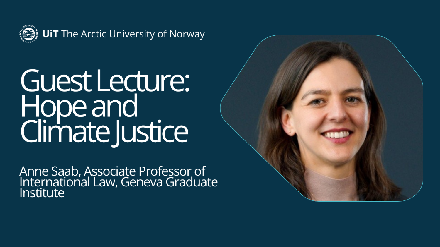 Illustrasjons-/bannerbilde for Guest Lecture with Associate Professor Anne Saab: Hope and Climate Justice