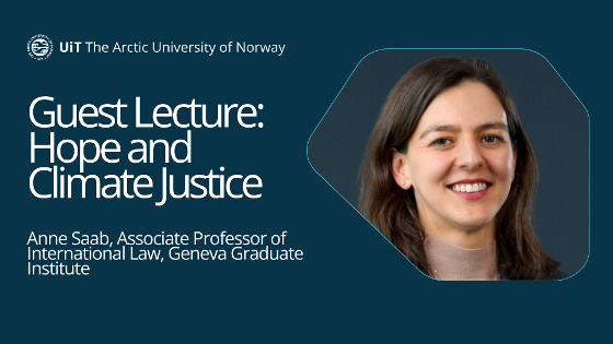 Illustrasjonsbilde for Guest Lecture with Associate Professor Anne Saab: Hope and Climate Justice
