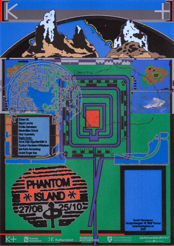 Illustrasjonsbilde for Environmental Humanities gathering 82: Guided tour of Phantom Island exhibition, Kurant gallery