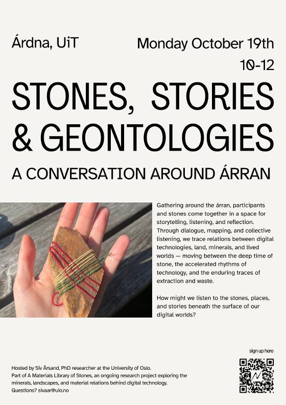 Illustrasjonsbilde for Stones, Stories & Geontologies - A Covnersation Around Árran