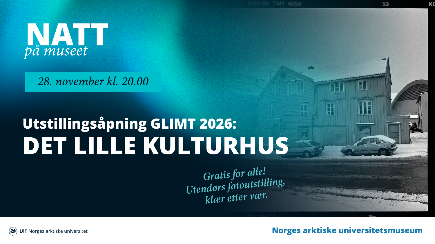 Illustrasjons-/bannerbilde for Utend&oslash;rs utstillings&aring;pning: GLIMT 2026 - Det Lille Kulturhus 