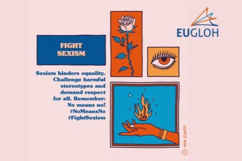 Illustrasjons-/bannerbilde for EUGLOHs UniTes!-webinarer 2026: Likestilling, rekruttering og karriereutvikling