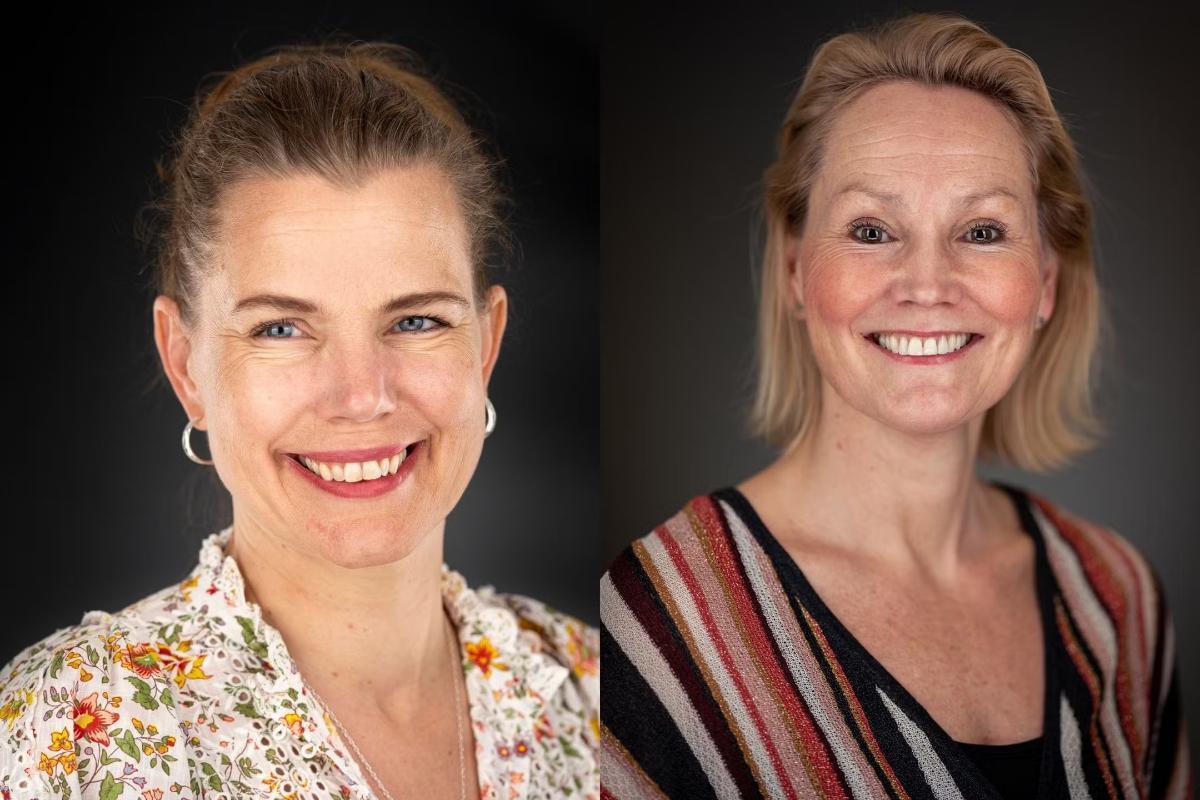 Portrait photo of two women